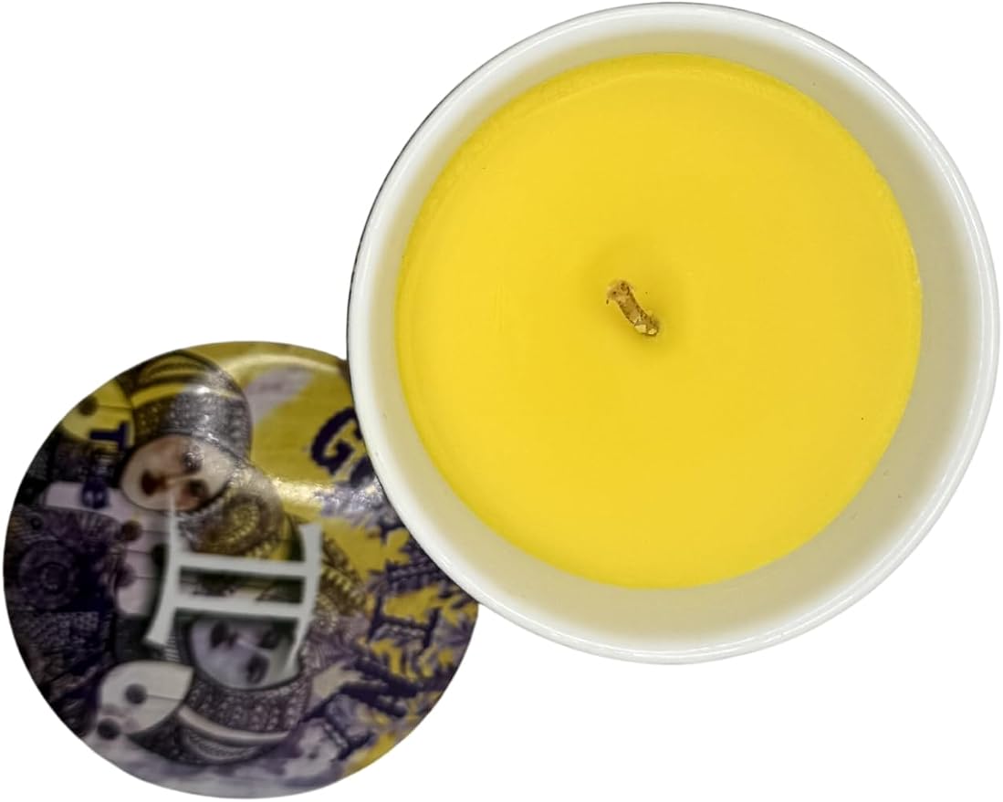 Gemini Zodiac Candle – Jasmine Scented Soy Candle for Self Care & Relaxation – Zodiac Birthday Gift – 80 Hour Burn – Reusable Ceramic Jar