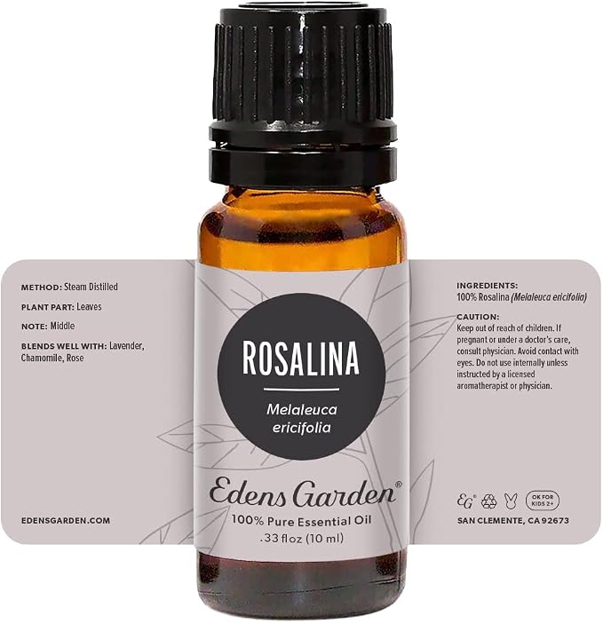 Edens Garden Rosalina Essential Oil- 100% Pure Premium Grade, Undiluted, Natural, Therapeutic, Aromatherapy, The Best for Diffuser, Skin, Humidifiers, Kid Safe 10 ml (.33 fl oz)