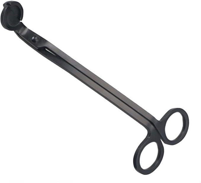 Black Candle Wick Trimmer, Candle Cutter Stainless, Candle Wick Cutter, Steel Wick Clipper Scissor Candle Tool for You to Safely Remove The Cut Wick, controllable The Candle Flame and Cleaner Burn