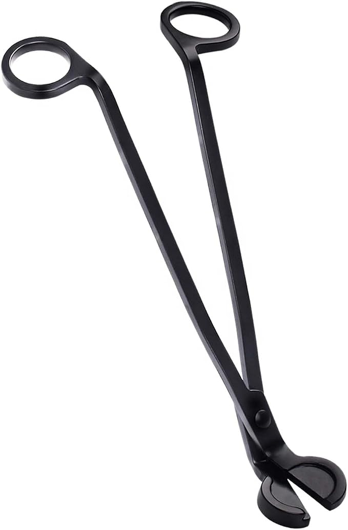 Candle Wick Trimmer Wick Clipper Wick Cutter Scissor Reaches Deep Into Candles Wick Prevent Soot Buildup Candle Accessories (Matte Black)