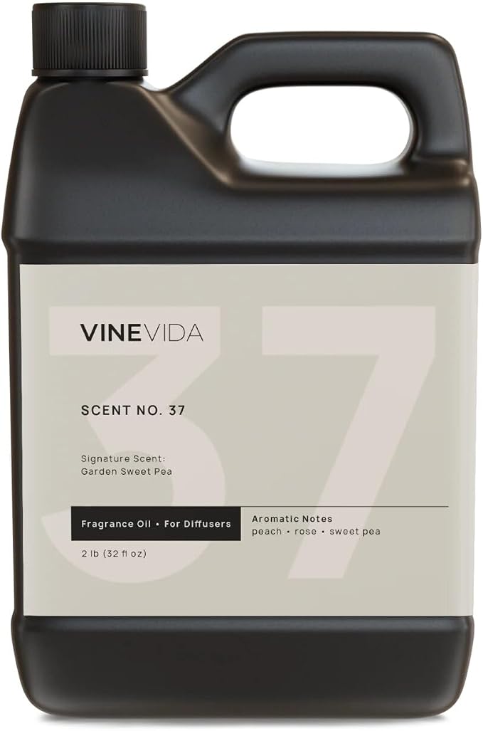 VINEVIDA [32 Fl Oz] Garden Sweet Pea Fragrance Oil for Cold Air Diffusers, Essential Oils for Diffuser Oil Refill & Air Freshener Room Spray