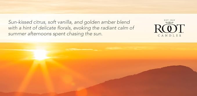 Root Candles Scented Candles in Travel Tin 24-Hour Honeycomb Traveler Handcrafted Beeswax Blend Candle, 4-Ounce, Golden Hour