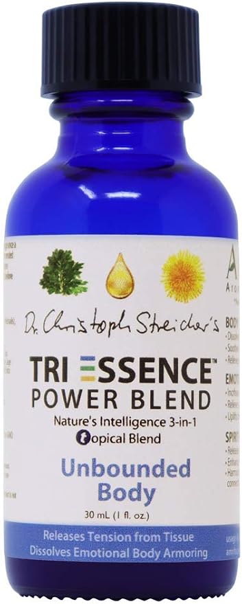 AMRITA Aromatherapy Unbounded Body Tri-Essence Power Blend - Blended with Natural Herbal Extracts, Flower Essences, and Essential Oils - Size: 30mL (1 fl. oz.)