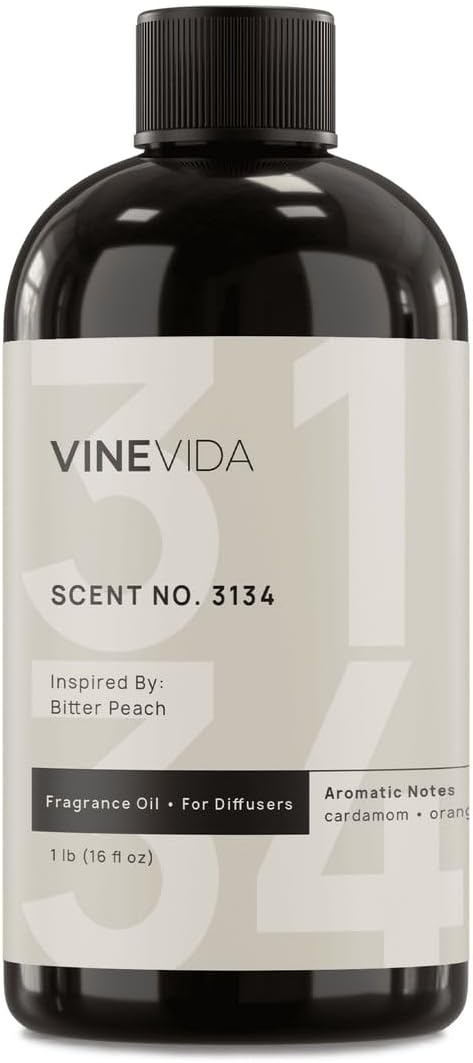VINEVIDA [16 Oz] Inspired by: Bitter Peach; Diffuser Oil Refill | Premium Scent Diffuser Oil for Home | Non-Toxic Fragrance