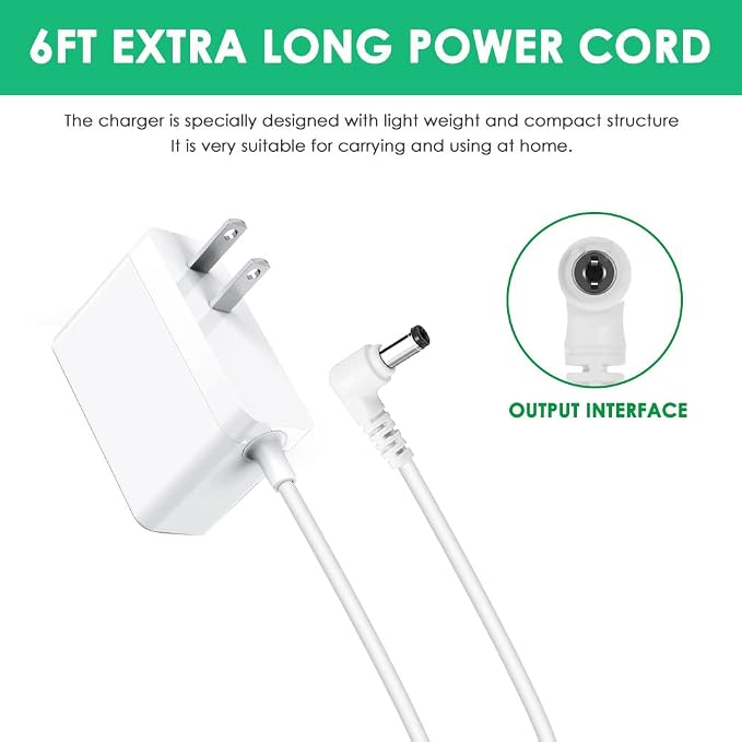 Mrgru 24V Power Cord for Diffuser Compatible with VicTsing/Young Living/DoTerra Petal/URPOWER/InnoGear 120ml 150ml 200ml 500ml Essential Oil Diffuser Humidifier Replacement Power Supply Adapter