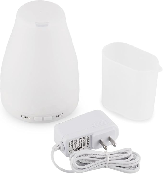 EcoGecko Aromatherapy Essential Oil Diffuser, Aroma Oil Diffuser Cool Mist Humidifier with Timer, 7 Color LED Lights, Auto Shut-Off for Home Bedroom Office