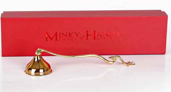 Deer Candle Snuffer Brass, Wick Flame Extinguisher, Accessory for Candle Lovers (Gold)
