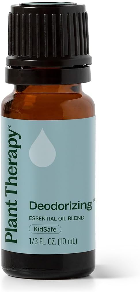Plant Therapy Deodorizing Essential Oil Blend, 10 mL (1/3 oz), Pure Essential Oils, Undiluted, Therapeutic Grade, Ideal for Household Cleaning & Deodorizing