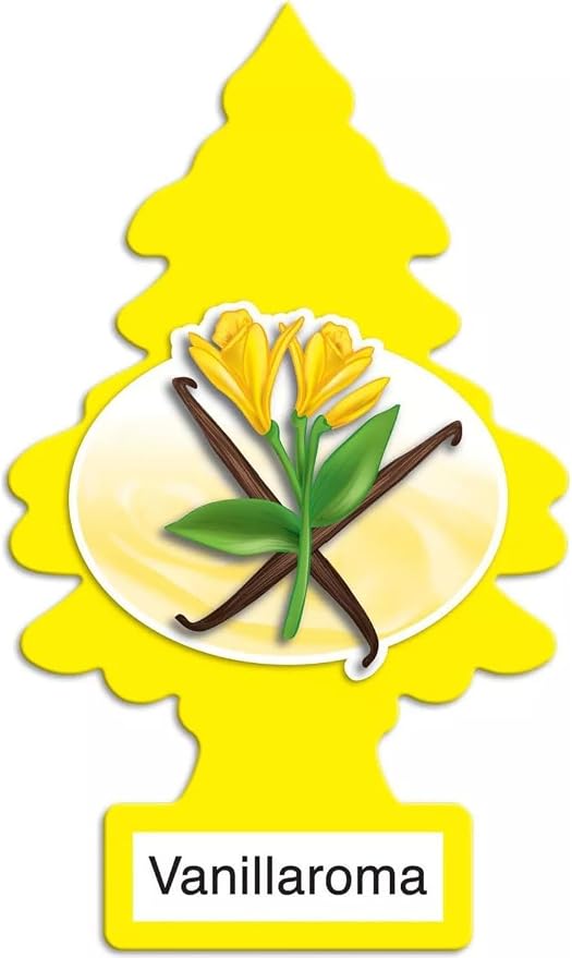 LITTLE TREES Car Air Freshener | Hanging Paper Tree for Home or Car | Vanillaroma | 3 Pack