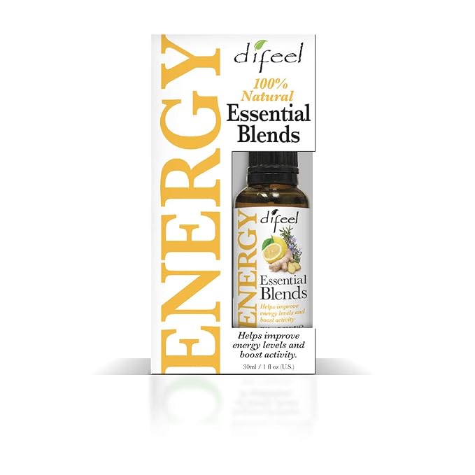 Difeel 100% Natural Essential Oil Blends - Energy 1 ounce