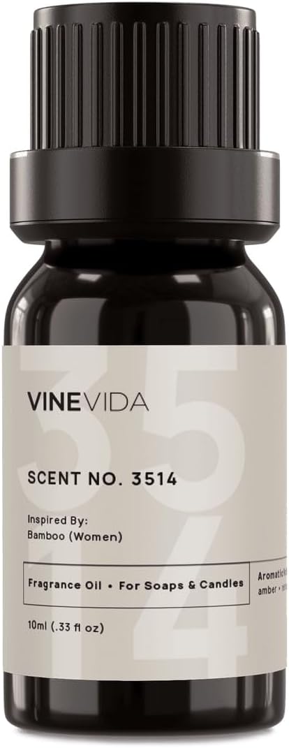 VINEVIDA Scent NO. 3514 Fragrance Oil - 10mL - Inspired by: Bamboo (Women) Fragrance Oil for Candle Making - Made in USA Candle Scents Scents for Soap Making
