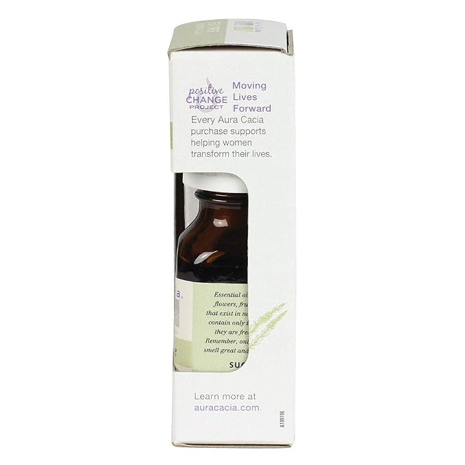 Aura Cacia 100% Pure Tea Tree Essential Oil, 100% Pure Therapeutic Grade, 15 ml in Box, Melaleuca alternifolia (Pack of 2)