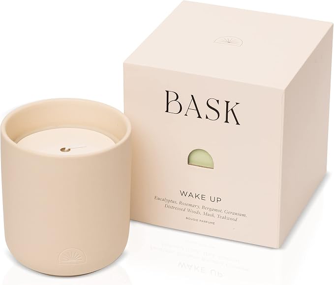 Relaxing Candles for Home by BASK - Scented Candles - Winter Candles - Gifts for Women and Men - Scent: Wake Up