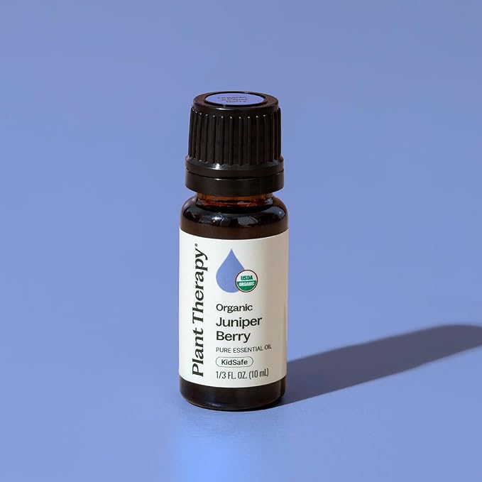 Plant Therapy Organic Juniper Berry Essential Oil 100% Pure, Undiluted, Natural Aromatherapy, Therapeutic Grade 10 mL (1/3 oz)