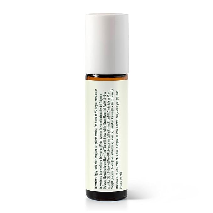Plant Therapy Kids Nighty Night Essential Oil Blend for Sleep, 10 mL (1/3 oz), Pre-Diluted Roll-On for Convenience, Support a Restful Night's Sleep