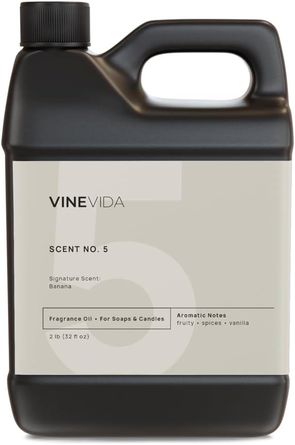 VINEVIDA [32oz] Banana Fragrance Oil for Candle Making and Soap Making - Premium Candle Scents for Soy Candles
