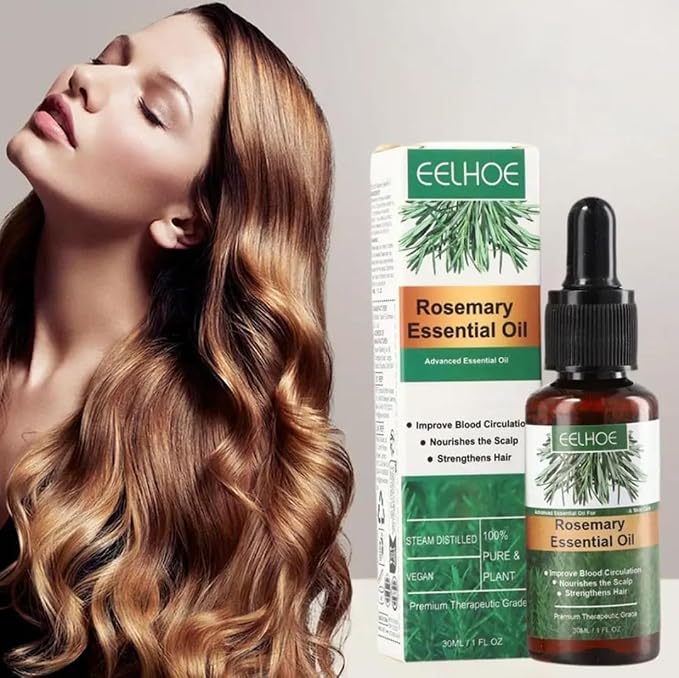 EELHOE Rosemary Hair Essential Oil. 60ml., 1 Fl Oz (Pack of 1), White