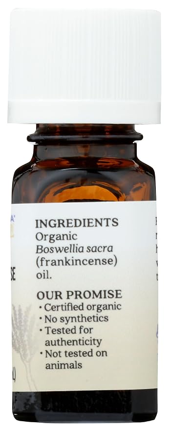 Aura Cacia, Essential Oil Frankincense Organic, 0.25 Fl Oz