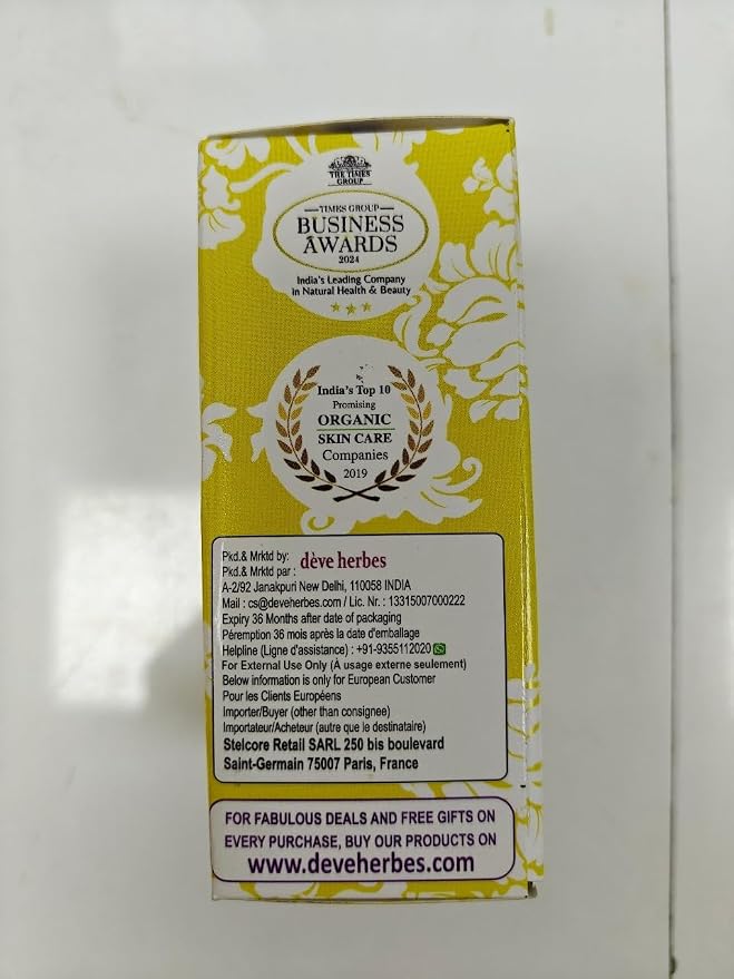 Deve Herbes Linseed Oil (Linum usitatissimum) | Cold Pressed | Pure | Natural | Undiluted | for Diluting Essential Oils | for Skin & Massage | Non-Sticky| Lightweight| Men & Women | 100ml (3.38 oz)