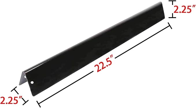 Hongso 7536 Flavorizer Bars 22.5" Replacement for Weber Spirit 300 Series (with Side-Mounted Control Panel) Genesis Silver Gold Platinum B C, Spirit 700, Weber 900, Porcelain Steel Flavor Bars 7537