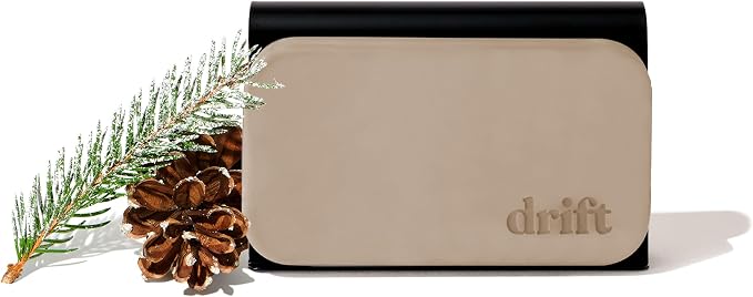 Drift Car Air Freshener - Stone Air Freshener Car Odor Eliminator - Long Lasting Scent - Auto Accessories - Metal Clip - Essential Oils - Clean Ingredients - Frosted Spruce Scent Starter Kit