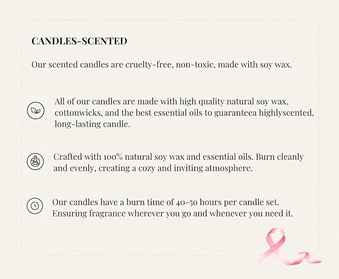 After Breast Surgery Gifts for Women, Breast Cancer Survivor Gifts, New Boobs Candle, Vanilla Scented Candle, Natural Soy Wax & Natural Essential Oils