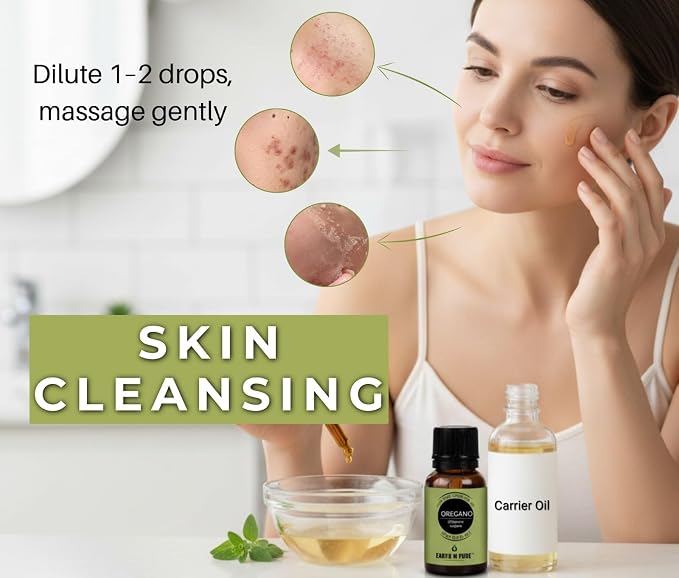 Earth N Pure Oregano Essential Oil Undiluted, Natural and Therapeutic Grade with Glass Dropper - 30 ML