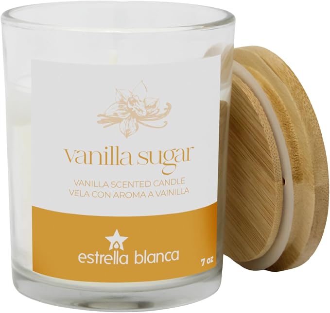 7oz Vanilla Sugar Fall Scented Candles for Home, Aromatheraphy Candles Gifts Set for Women & Men.