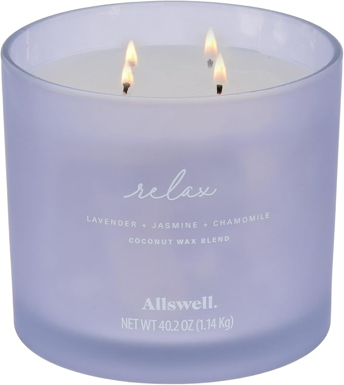 Scented 4-Wick Spa Jar Candle 40.2oz. (Relax (Lavender + Jasmine + Chamomile))