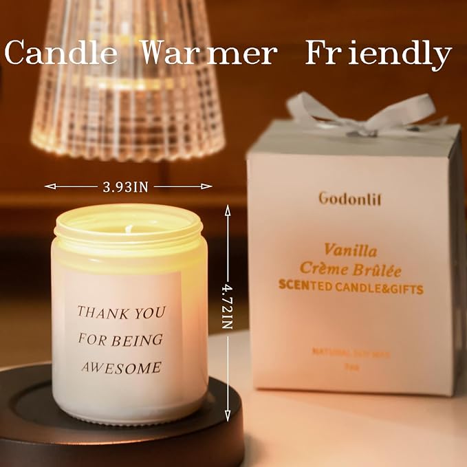 GODONLIF Birthday Gifts for Women, Unique Friendship Gift for Best Friend Birthday, Her, BFF, Sisters, Besties, Mom, Natural Soy Wax Candle for Mom, Funny Lavender Scented Candles (Pack of 2)