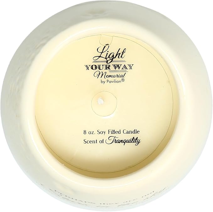 Pavilion Gift Company - Amazing Friend 8 oz Bereavement Candle, Memorial Gifts for Loss of Mother Father Friend Loved One, Remembrance, Condolences, Sympathy, 1 Count, Cream