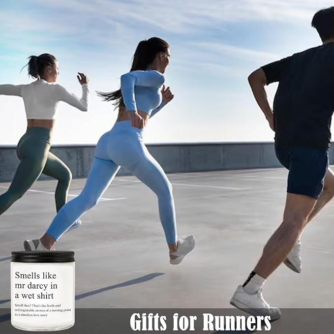 Gifts for Runners, Cross Country Running Gifts for Women, Men, Track and Field, Half Marathon Essentials, Funny Marathon Scented Candle, Christmas, Birthday, Running Gift for Marathon Runner