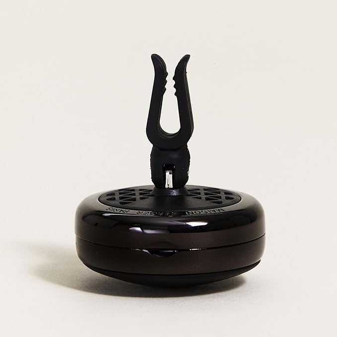 MAISON BERGER Car Diffuser, On/Off Smart Black, No Refill Included | Patented On/Off Intensity Control, Refillable Vent Clip, Holder Only, Ceramic Refill Sold Separately, Made in France