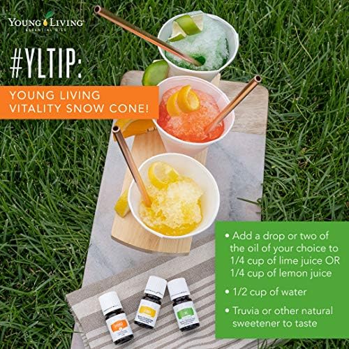 Young Living Orange Vitality Essential Oil 5 ml | Culinary Oil for Flavoring, Beverages & Recipes | Bright Citrus Aroma to Refresh and Enhance Your Meals & Drinks