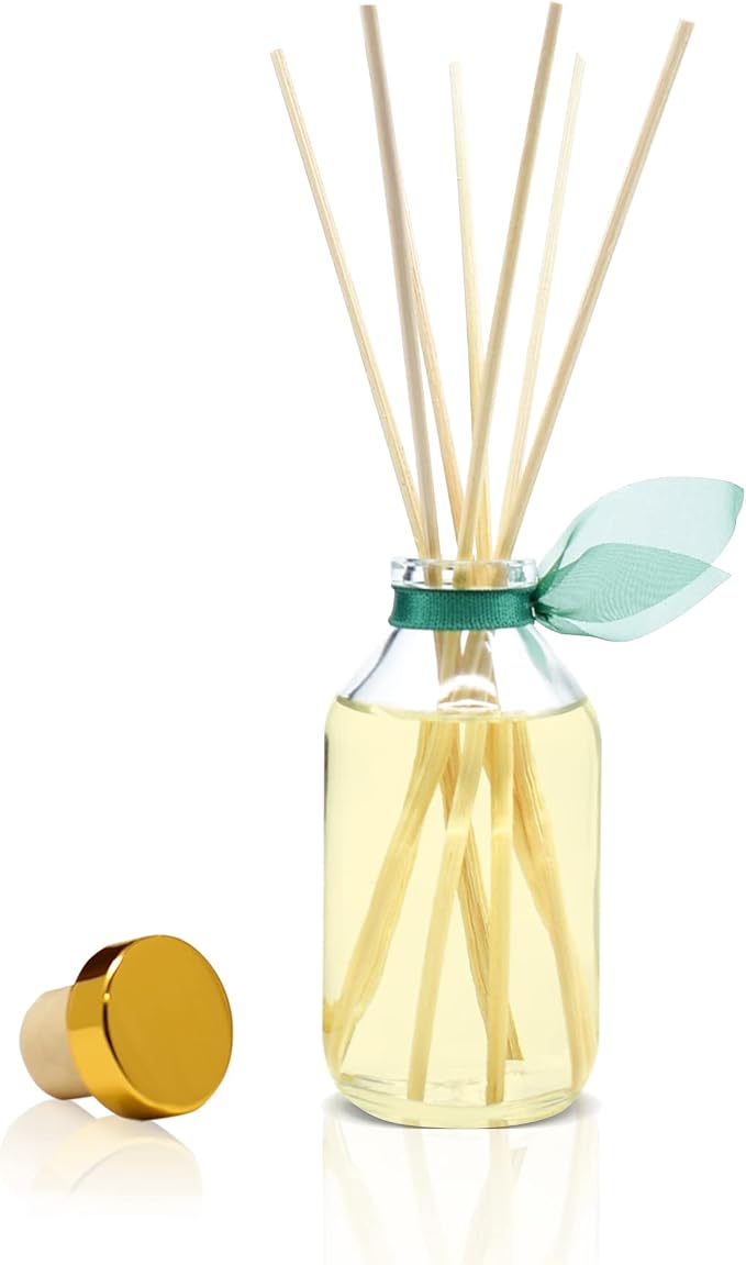 Birchwood Pine Reed Diffuser Set, Living Room Decor, Home Fragrance | White pine, balsam fir, and birch wood profile, entryway, guest bathroom, living room, home aroma