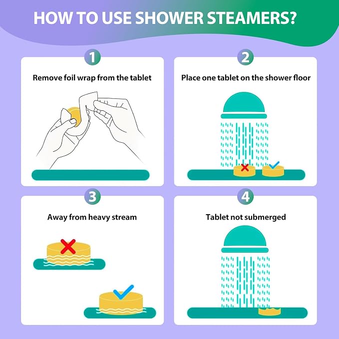 Shower Steamers Aromatherapy -12 Pack Birthday Gifts for Women Men, Mothers Day Gifts, Shower Bombs with Essential Oils, Eucalyptus for Shower, Nasal Relief, Self Care Home Spa Gifts for Mom, Her