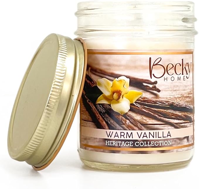8oz Vanilla Scented Candle, Fall Candles, Vanilla Candle Scent, Aromatherapy Candles, Gifts for Women, Men, Families Friend, Colleague, Birthday, Holiday, Scented Candle for Home Decor
