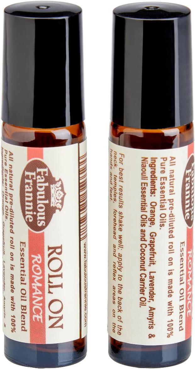 Fabulous Frannie Romance Essential Oil Blend Roll-On 10 ml Made with A Perfect Blend of Amyris, Ylang Ylang and Grapefruit Essential Oils
