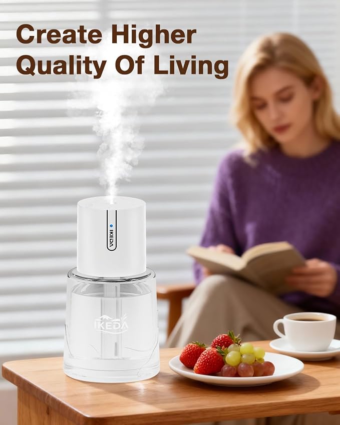 Smart Car Aroma Diffuser | 100ml Essential Oil Diffuser with Lavender Scent | 3-Mode Car Diffuser |Strong Scent Car Freshener | Car Air Fresheners for Men Women (White)