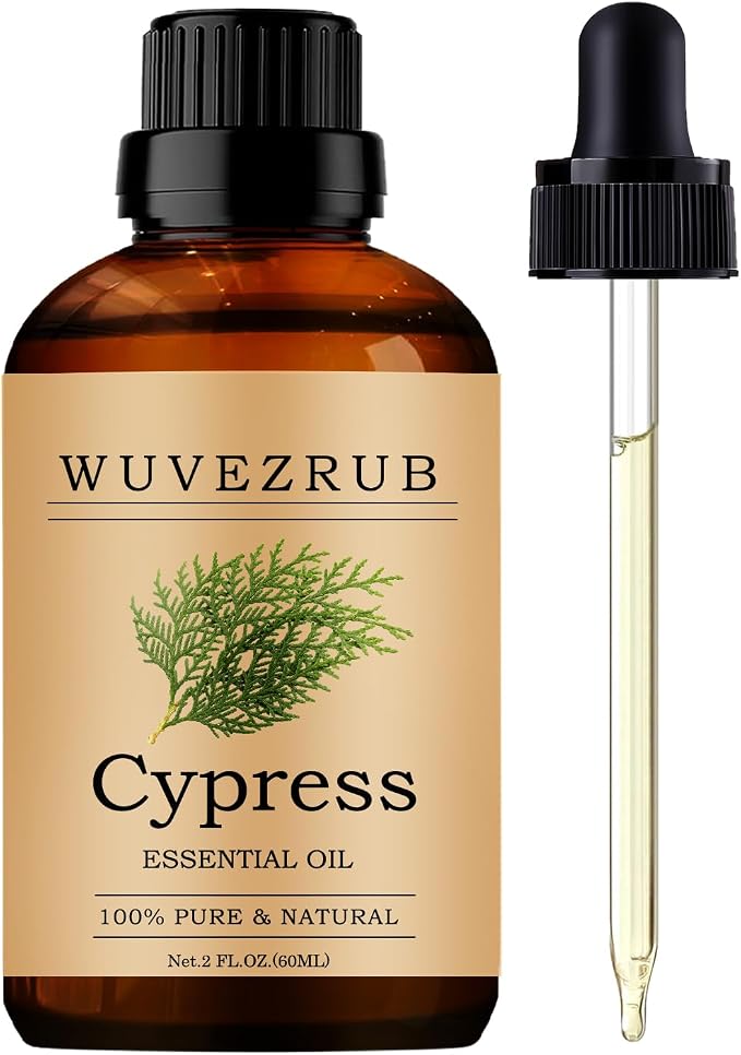 Cypress Essential Oils 60ML, Pure Cypress Essential Oil for Aromatherapy Diffuser - 2 Fl Oz