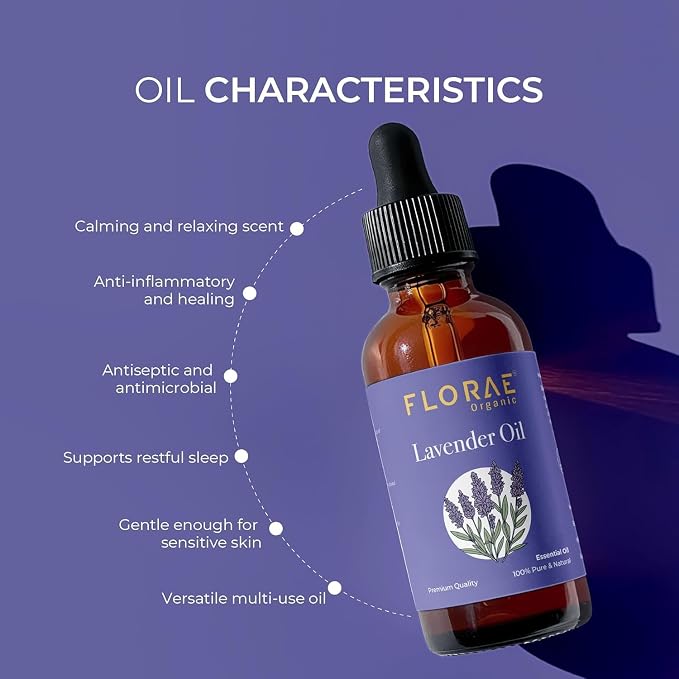 Lavender Essential Oil 4 Fl Oz - 100% Pure and Natural Lavender Oil for Diffuser and Aromatherapy, Skin, Massage, Candle and Soap Making Fragrance with Premium Glass Dropper