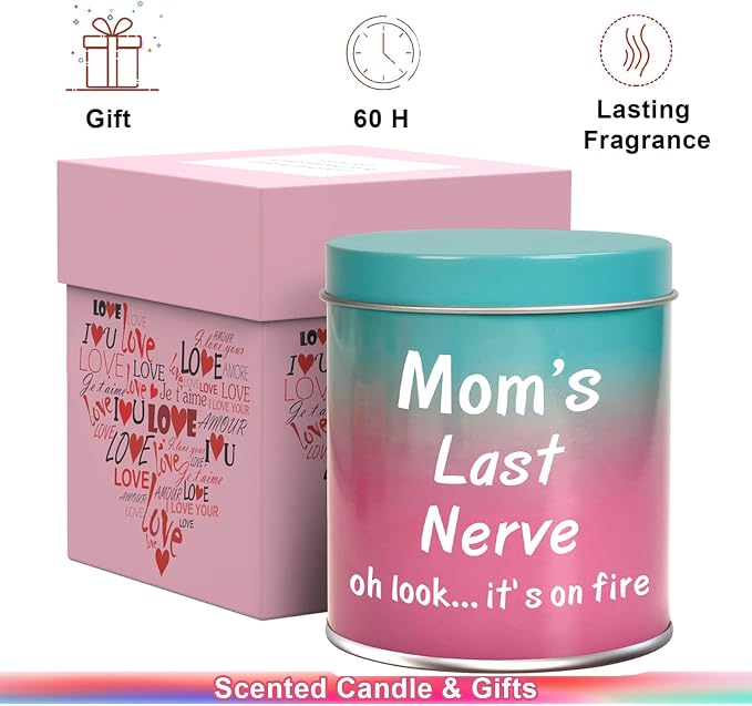 Mother's Day Gifts for Wife From Daughter, Son - Mom Birthday Presents, Stocking Stuffers - 9oz Scented Candles