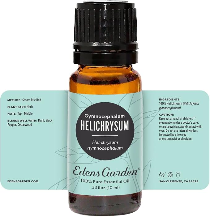 Edens Garden Helichrysum- Gymnocephalum Essential Oil- 100% Pure Premium Grade, Undiluted, Natural, Therapeutic, Aromatherapy, The Best for Diffuser, Skin, Hair, Humidifiers 10 ml (.33 fl oz)