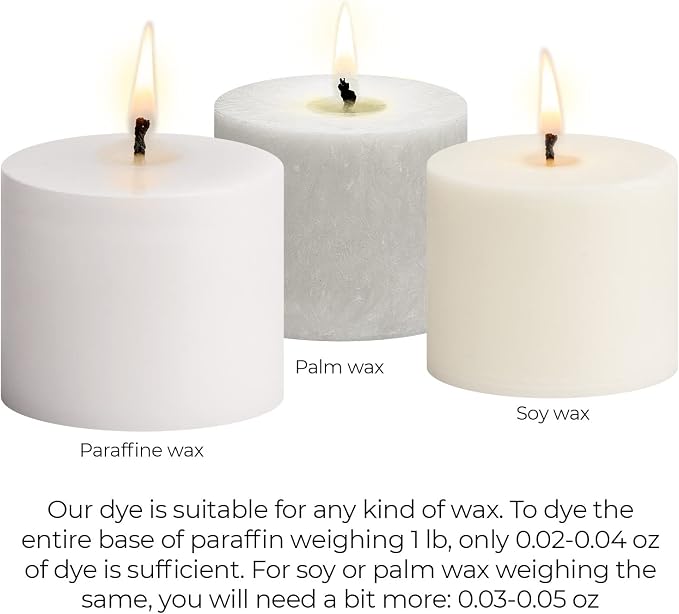 White Candle Dye 2oz for Soy Candle Making – Highly Concentrated Candle Wax Dyes – Candle Shop Premium Color Dye Chips for Soy Wax, Beeswax, Paraffin