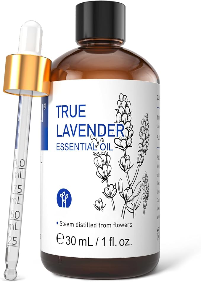 HIQILI Lavender Essential Oil for Diffuser, Aromatherapy & Air Freshening, Ideal for Relaxing Tense Mood, Eliminating Odor, Creating Peaceful Atmosphere for Sleep, Bath & Work —30ml / 1.01 fl oz