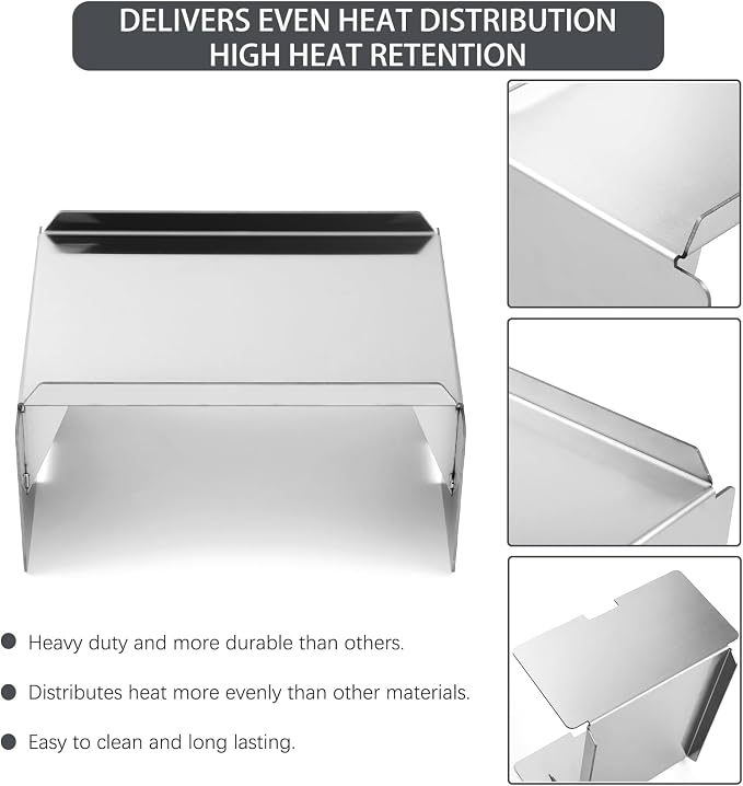 BCA289 Heat Baffle Grill Replacement Parts for Traeger Select Pro BBQ400 BBQ400.03 BBQ400.04 BBQ300 Parts Heat Diffuser Traeger Select Elite TFS60LZC Heat Shield Plate Heat Deflector Grill Accessories
