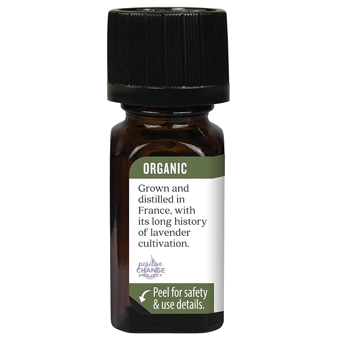 Aura Cacia Organic French Lavender, 0.25 FZ