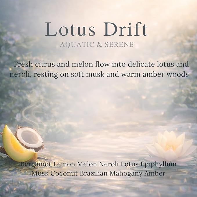 Car Air Freshener Refill for Smart Car Diffuser, 3 x 10ml Fragrance Oil Refills, Vent Clip Compatible, Long Lasting Car Diffuser Refill (Lotus Drift)