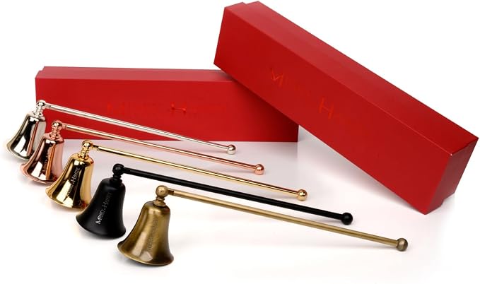 Minimal Candle Snuffer Accessory - Brass Design - Safely Extinguish Candle Flames - Home Decor and Gift for Candle Lover (Rose)