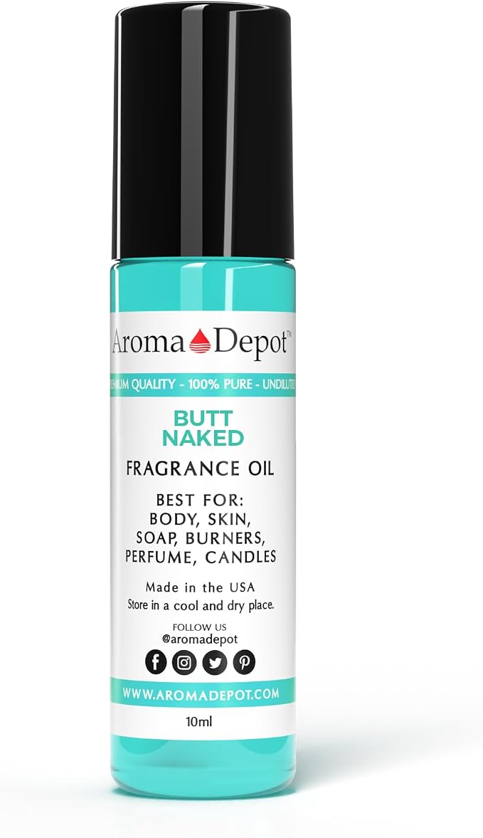 Aroma Depot 10ml. Butt Naked Type Roll On Unisex Perfume/Body Oil Our Interpretation, Premium Quality Uncut Fragrance Oil. Smell Good All Day, Any Day!